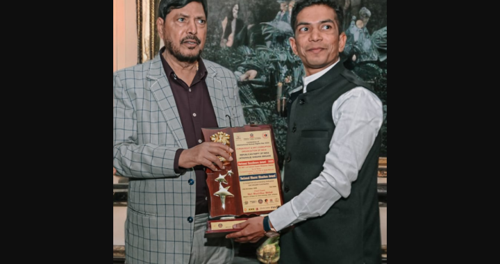 Tushar Tanaji Kamble Conferred with ‘Rashtriya Bharat Bhushan Award’ in New Delhi