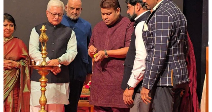 Social Activist Dr. Binu Varghese Honoured with National Excellence Award by Maharashtra Governor Jishnu Dev Varma