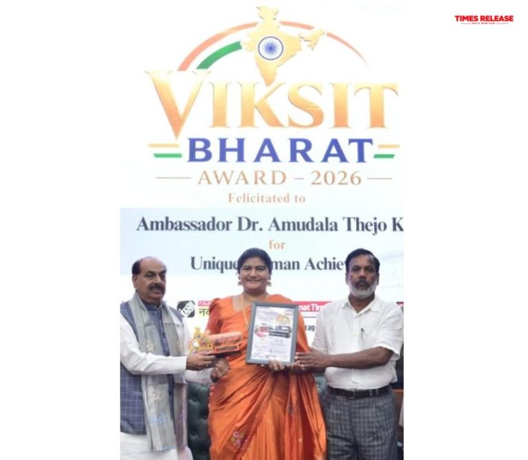Ambassador Dr. Thejo Kumari Amudala Honoured with Rashtra Ratna Award 2026 and Viksit Bharat Award 2026