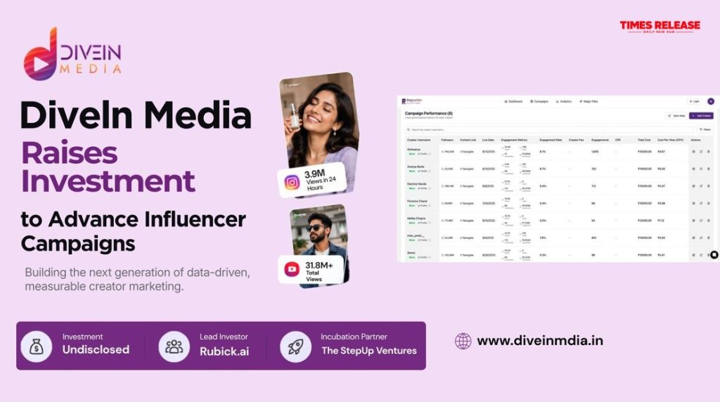 DiveIn Media Secures Investment to Advance Influencer Campaign Reporting