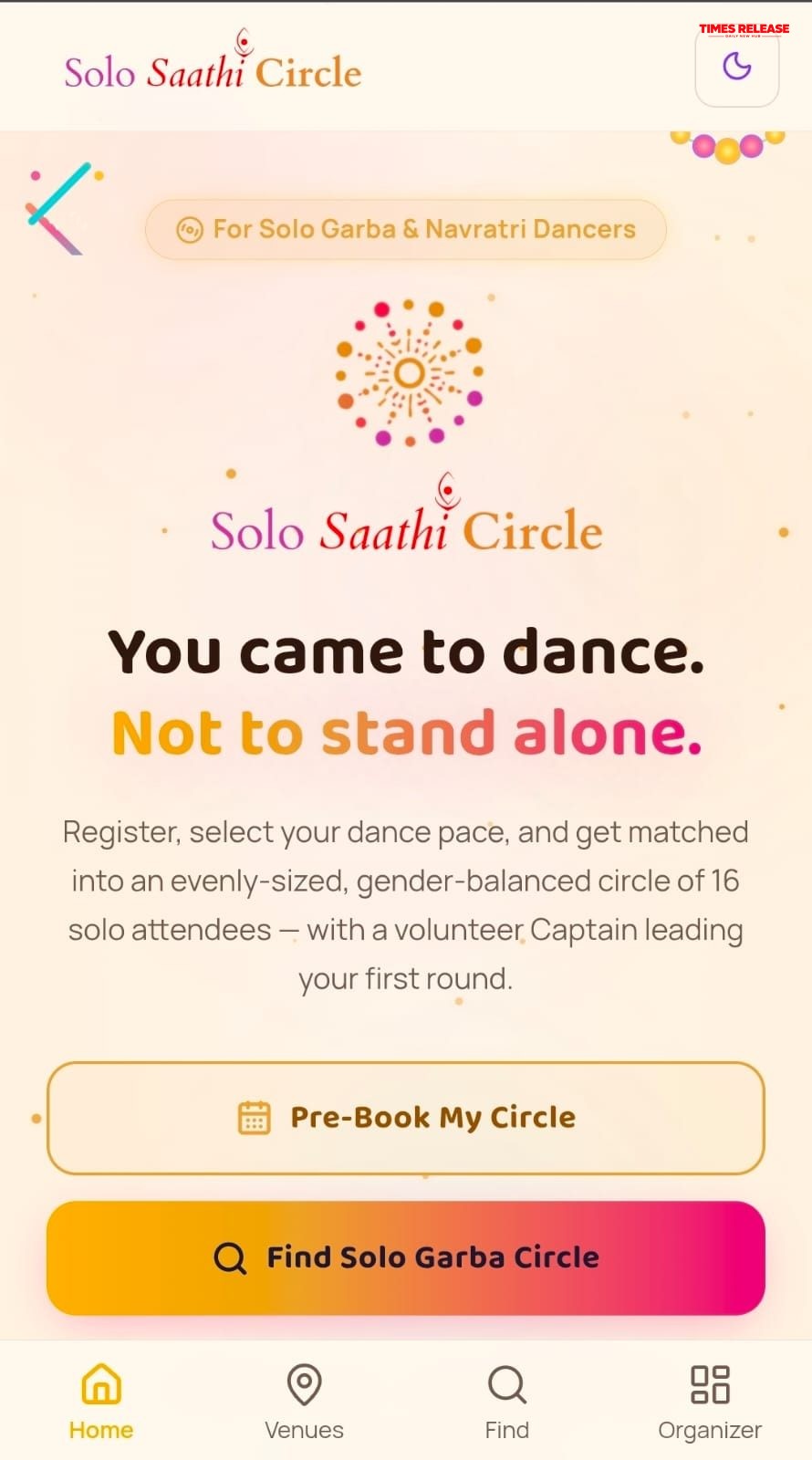 Navratri 2026 with AI: Solo Saathi Circle Launches India’s First Live-Event Grouping Platform integrated with AI